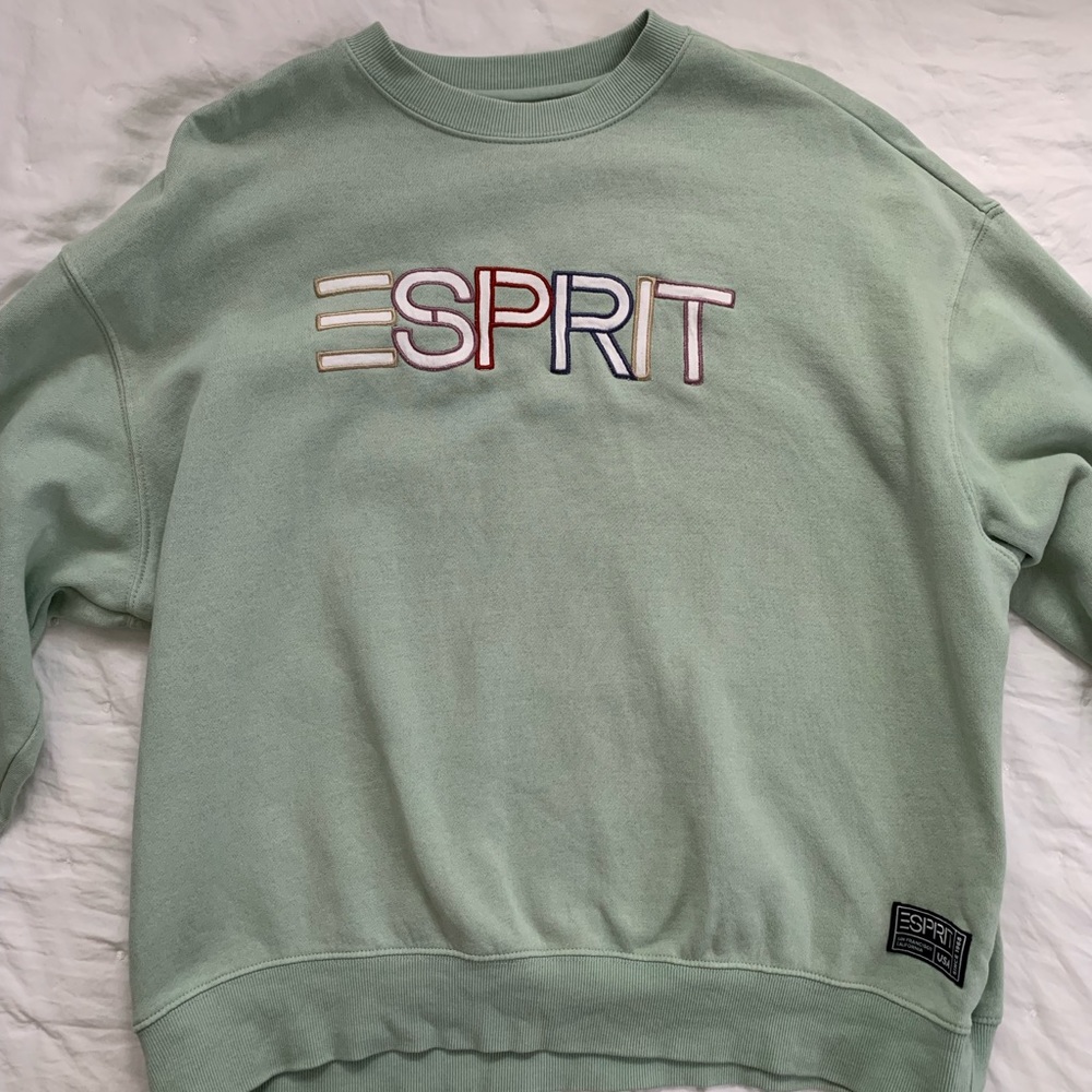 PacSun Esprit sage green crew neck sweatshirt